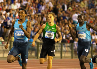 Mohammed Aman wins the Diamond Race