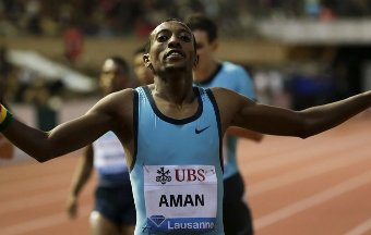 Mohammed Aman celebrates another victory