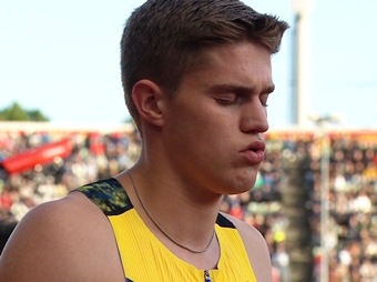 Cooper Lutkenhaus after his sensational victory