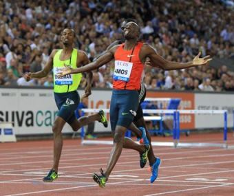 Nijel Amos wins the Diamond Race