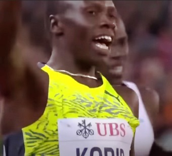 Korir celebrates his glorious win